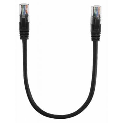 Патч-корд 0.3м, UTP, cat.5e, CCA, black Ritar (PCR-CCA/0.3Bk / 11359)