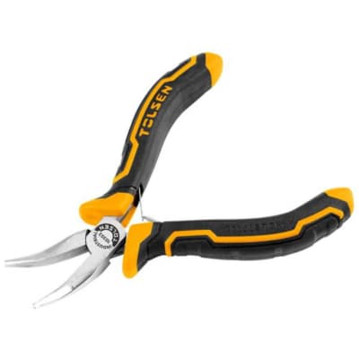 Плоскогубці Tolsen міні-довгогубці загнуті 115 мм Ерго рукоятки (10353)