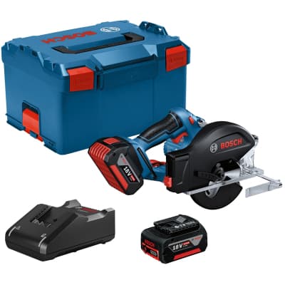 Дискова пила Bosch GKM 18V-50, 18V, 2x5Ah, 136 мм, 4250 об/хв (0.601.6B8.002)