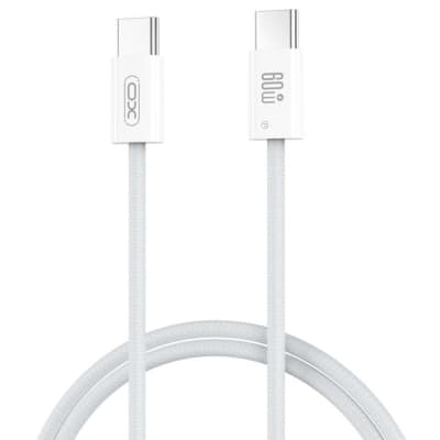 Дата кабель USB-C to USB-C 1.0m 60W white XO (NBQ273_C_White)