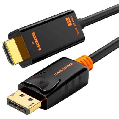 Кабель мультимедійний DisplayPort M to HDMI M 1.8m V1.2 4K60Hz Cabletime (CA915316)