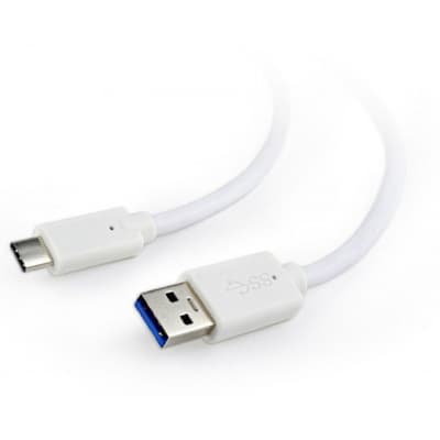 Дата кабель USB 3.0 AM to USB-C 0.1m Cablexpert (CCP-USB3-AMCM-W-0.1M)
