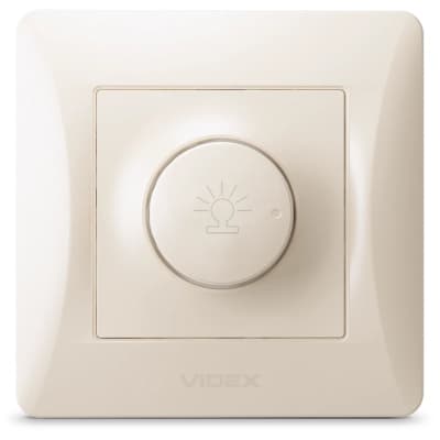 Світлорегулятор Videx BINERA 600Вт кремовий (VF-BNDM600-CR)