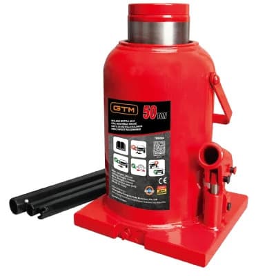Домкрат GTM гідравлічний пляшковий 50т (280-450мм) (TH95004)