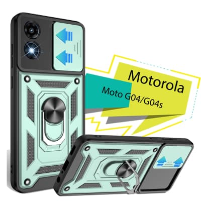 Чохол до мобільного телефона BeCover Military Motorola Moto G04/G04s Dark Green (713064)