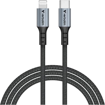 Дата кабель USB-C to Lightning 1.2m black Verbatim (31844)