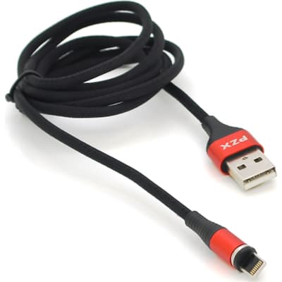 Дата кабель USB 2.0 AM to Lightning 1.0m magnetic 3.1A black PZX (V133-B)