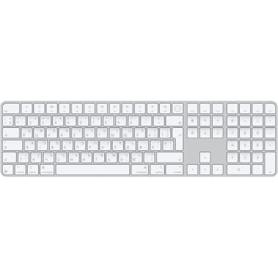 Клавіатура Apple Magic Keyboard with Touch ID Bluetooth/USB UA White (MXK73UA/A)