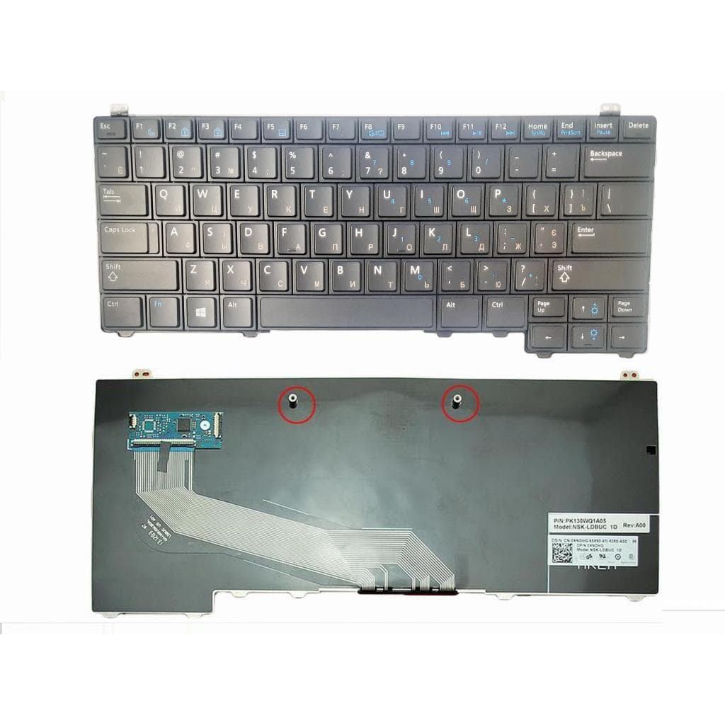 Клавіатура ноутбука Dell Latitude E5440 черная c ТП UA (A43825)