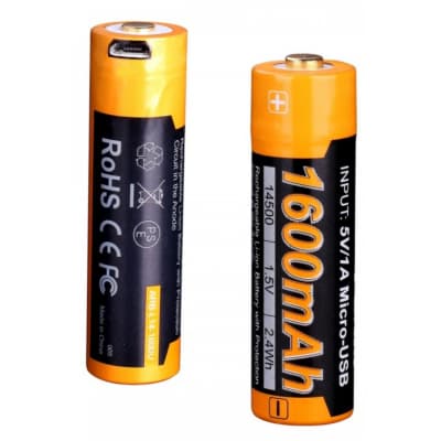 Акумулятор Fenix 14500 micro usb зарядка (ARB-L14-1600U)