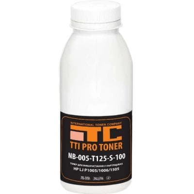 Тонер HP LJ P1005/1006/1505, 100г Black TTI (NB-005-T125-S-100)