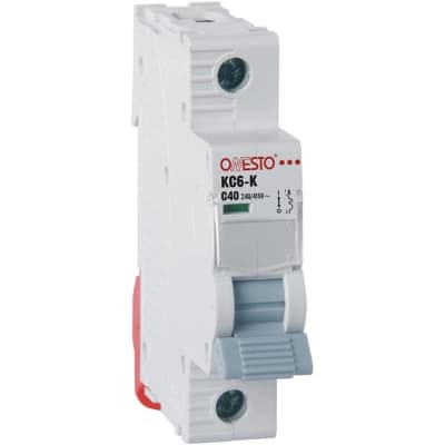 Автоматичний вимикач ONESTO 1п С 25А MCB 4,5kA (KC6-K)