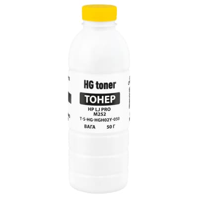 Тонер HP CLJ Pro M252 50г, yellow HG (TSM-HGH02Y-050)