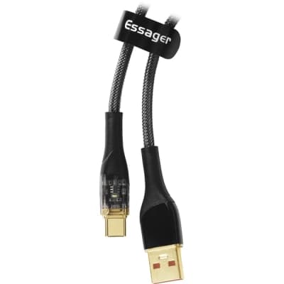 Дата кабель USB 2.0 AM to USB-C 1.0m 7A black Essager (EXCT-XJ01-P)