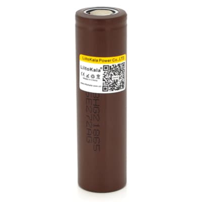 Акумулятор 18650 3000mAh (2850-3000mah), 30A, 3.7V (2.75-4.2V), Brown, PVC BOX Liitokala (Lii-HG2)