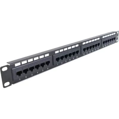 Патч-панель Hypernet 19" 24 порти UTP cat.6 (PP-KUTP6-24-NM)