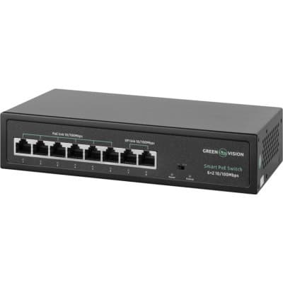 Комутатор мережевий Greenvision GV-015-D-06+2P