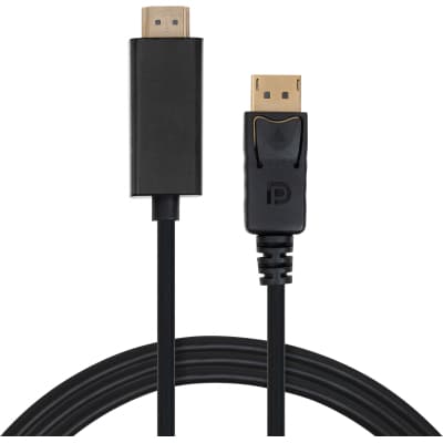 Кабель мультимедійний DisplayPort M to HDMI M 1.8m V1.4/V2.1 4K120/8K60 Vinga (VCPDP14HI211.8)