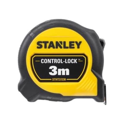 Рулетка Stanley CONTROL-LOCK, 3мх19мм, у прогумованому корпусі, з двосторонньою шкалою (STHT37230-0)