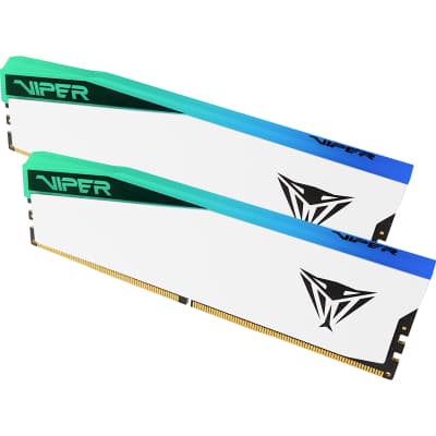 Модуль пам'яті для комп'ютера DDR5 32GB (2x16GB) 6400 MHz Viper Elite 5 RGB Patriot (PVER532G64C32KW)