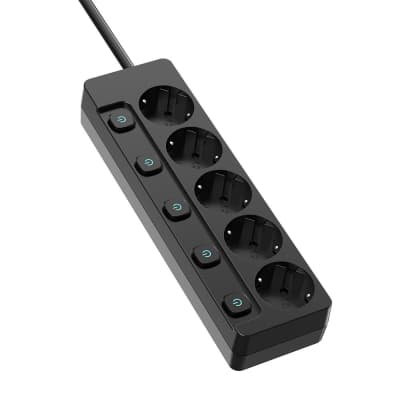 Мережевий фільтр живлення ColorWay CW-PSEA52SBK 5 розеток2м (CW-PSEA52SBK)