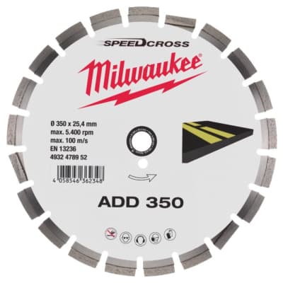 Круг відрізний Milwaukee алмазний ADD 350 для асфальту (4932478952)