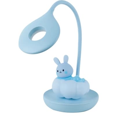 Настільна лампа Kite Cloudy Bunny LED з акумулятором, блакитна (K24-493-1-3)