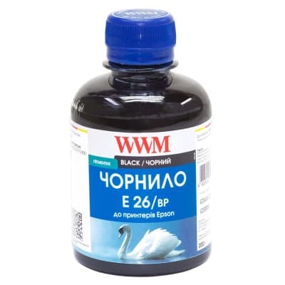 Чорнило WWM EPSON XP-600/XP-605/XP-7005 (Black Pigment) (E26/BP)