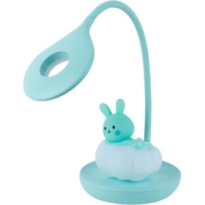 Настільна лампа Kite Cloudy Bunny LED з акумулятором, зелена (K24-493-1-4)