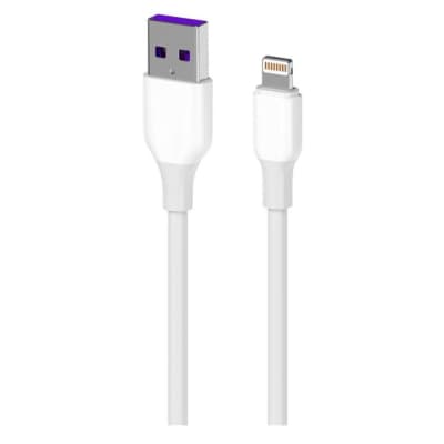 Дата кабель USB 2.0 AM to Lightning 1.0m Glow white 2E (2E-CCAL-WH)