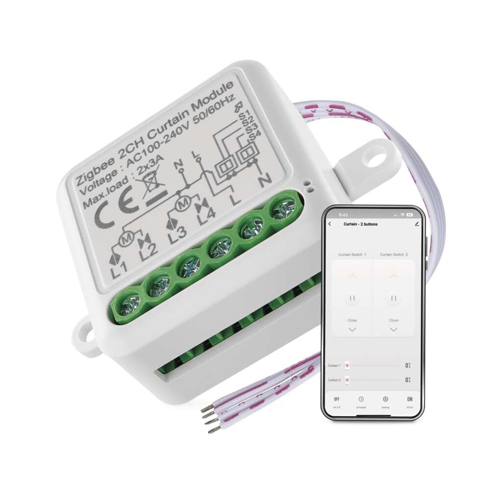 Модуль управління розумним будинком EMOS H5110 Smart Motor Control ZigBee 3.0 Dual-Channel (H5110)