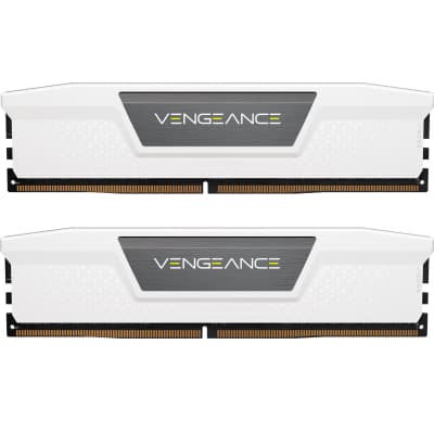 Модуль пам'яті для комп'ютера DDR5 64GB (2x32GB) 6000 MHz Vengeance White Corsair (CMK64GX5M2B6000Z30W)