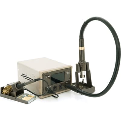 Паяльна станція Bakku BA-9852 цифрова індикація, фен, паяльник, DC: 110-220V, 8-15A, 1200W, 2,8 кг (BA-9852)