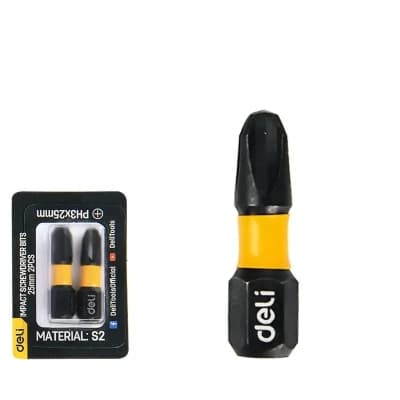 Набір біт Deli PH3 x 25 мм, 2шт (EDL251003Z)