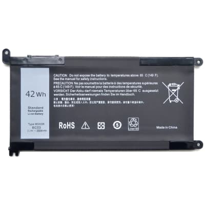 Акумулятор до ноутбука Dell Inspiron 15-5568 WDX0R, 42Wh (3684mAh), 3cell, 11.4V, Li-ion AlSoft (A47975)