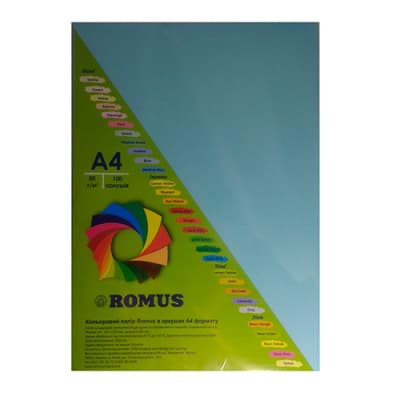 Папір Romus A4 160 г/м2 100sh Light sky-blue (R50683)