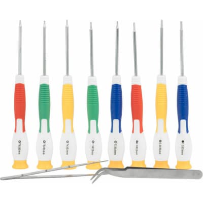 Набір інструментів Bakku BK-8800 8 отверток, пинцет изогнутый и прямой, Blister-box (BK-8800)