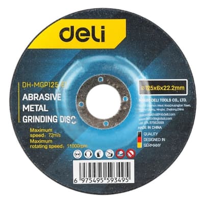 Круг зачистний Deli 125 х 6 х 22,2 мм 5 шт (DH-MGP125-E1)