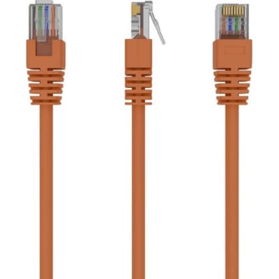 Патч-корд UTP Cablexpert (PP12-0.25M/O) літий, 50u "штекер із засувкою, 0.25 м, помаранчевий