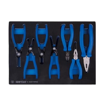 Набір інструментів KING TONY знімачі, пасатижі, бокорізи, 7 шт. (9-40207GPV02)