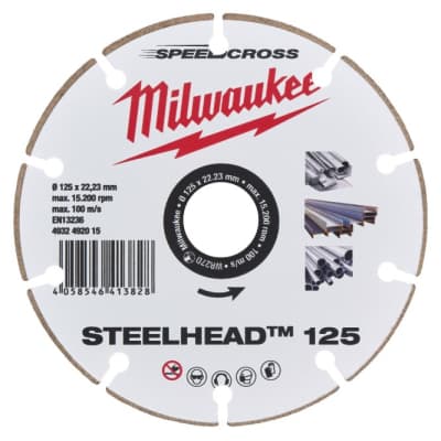 Круг відрізний Milwaukee алмазний STEELHEAD 125 (4932492015)