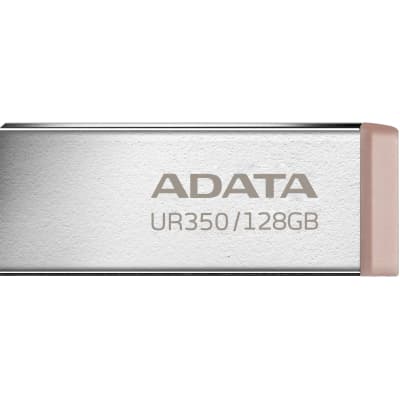 USB флеш накопичувач ADATA 128GB UR350 Silver/Beige USB 3.2 (UR350-128G-RSR/BG)