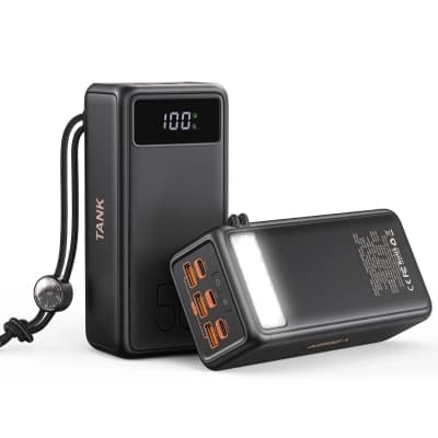 Батарея універсальна VEGER 56000mAh W5001C Tank 100W, PD, QC, Black (6970453555454)