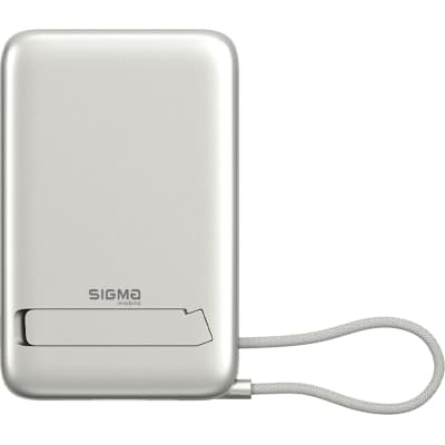 Батарея універсальна Sigma X-power SI10A8QL-MAG silver 10000mAh, Magnetic wireless 15W, charge iWatch, PD+QC, 22,5W max (4827798161012)