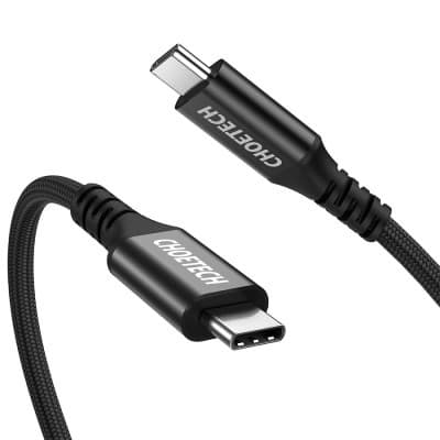 Дата кабель USB-C to USB-C 2.0m 100W 4K60Hz USB3.1 GEN2 Choetech (XCC-1007-V2-BK)