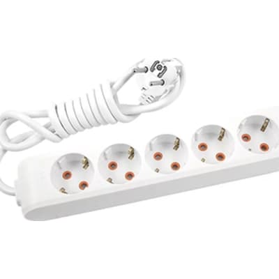 Мережевий подовжувач Panasonic X-tendia із заземленням 5 розетки, 2м (WLTB04522GR-UA)