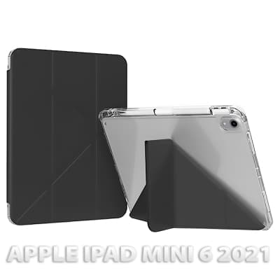 Чохол до планшета BeCover Ultra Slim Origami Transparent Apple iPad Mini 6 2021 Black (712930)