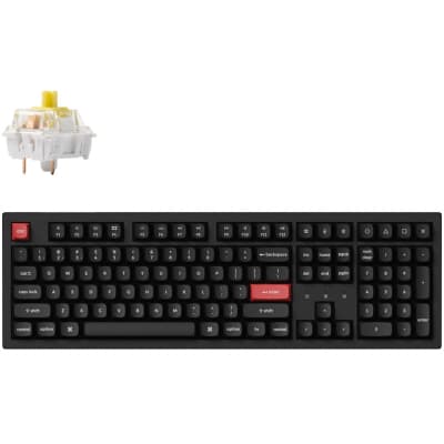 Клавіатура Keychron K10 PRO K pro Banana White Led QMK Wireless/Bluetooth/USB-A UA Black (K10P-A4-UA)