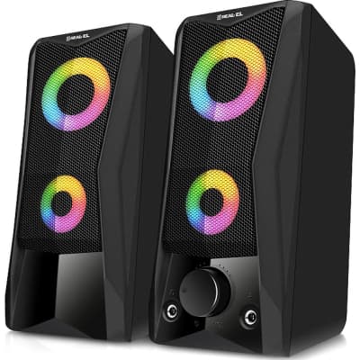 Акустична система REAL-EL S-107 USB Black (EL121100017)