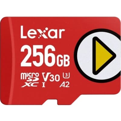 Карта пам'яті Lexar 256GB microSDXC class 10 UHS-I U3 V30 A2 Play (LMSPLAY256G-BNSNG)